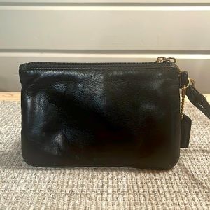 Coach leather wristlet